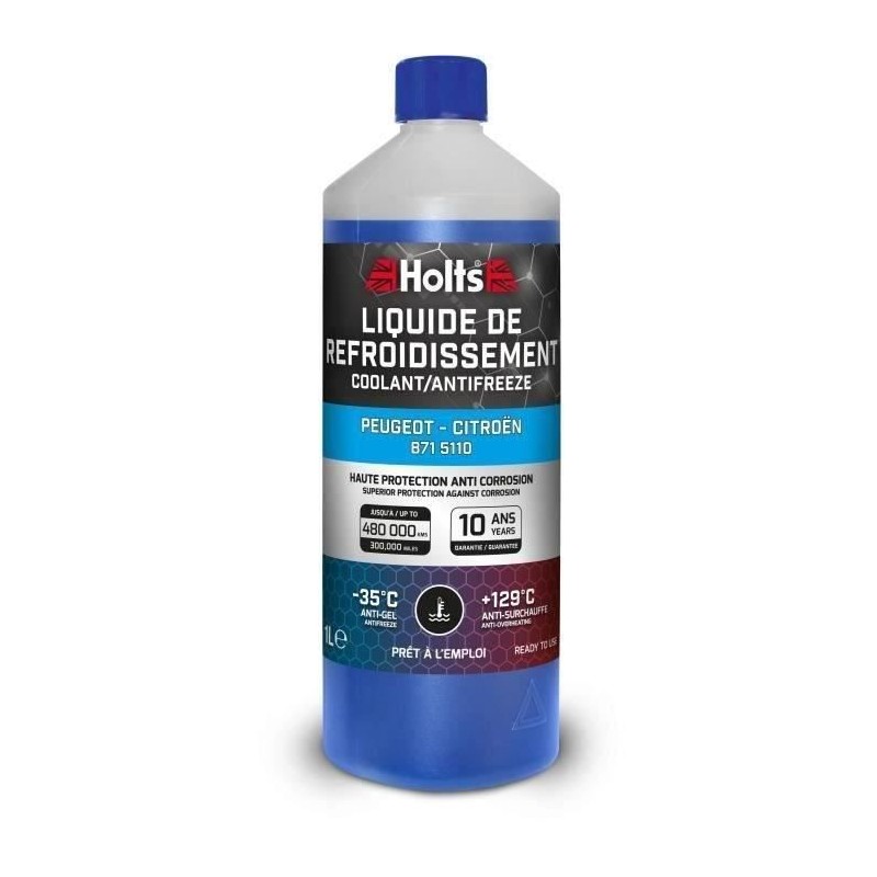 Liquide de Refroidissement - HOLTS - HAFR0001B - Dédié Peugeot-Citro Liquide de Refroidissement - HOLTS - HAFR0001B - Dédié Peugeot-Citro