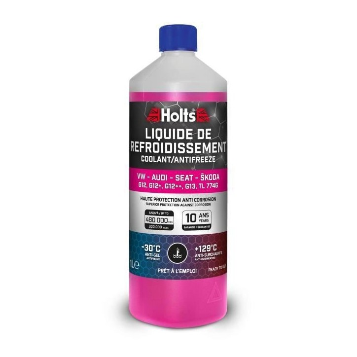 Liquide de Refroidissement - HOLTS - HAFR0005B - Dédié VW-AUDI-SEAT-SKODA G12/ G12+ / G12++ / G13 / TL 774G 1L Liquide de Refroidissement - HOLTS - HAFR0005B - Dédié VW-AUDI-SEAT-SKODA G12/ G12+ / G12++ / G13 / TL 774G 1L