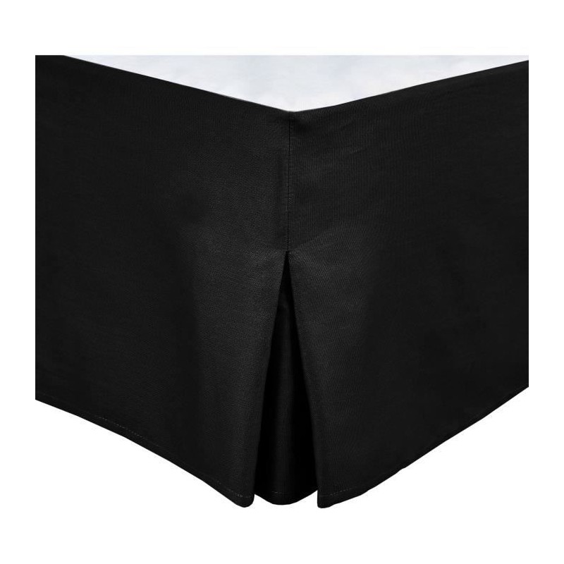 Cache sommier - HOME LINGE PASSION - 140 x 190 cm + 30 cm - Noir Cache sommier - HOME LINGE PASSION - 140 x 190 cm + 30 cm - Noir