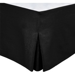 Cache sommier - HOME LINGE PASSION - 180 x 200 cm + 30 cm - Noir