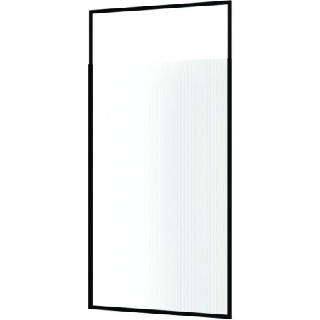 Paroi fixe - HOME GENERATION - Only noir rainure - 120 x 210-265 cm
