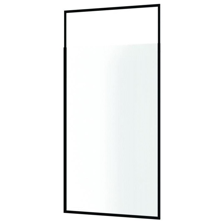 Paroi fixe - HOME GENERATION - Only noir rainure - 120 x 210-265 cm Paroi fixe - HOME GENERATION - Only noir rainure - 120 x 210-265 cm