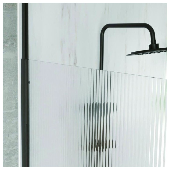 Paroi fixe - HOME GENERATION - Only noir rainure - 120 x 210-265 cm Paroi fixe - HOME GENERATION - Only noir rainure - 120 x 210-265 cm