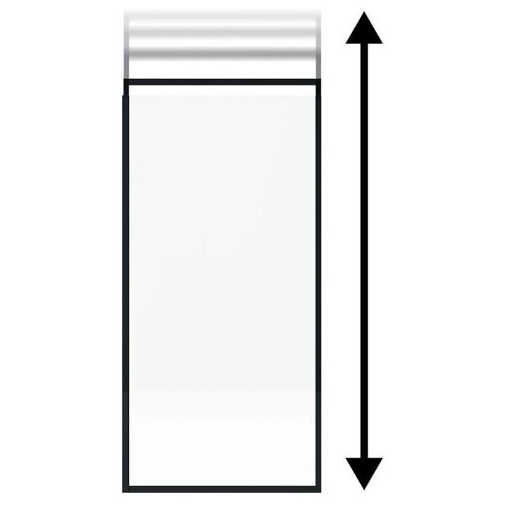 Paroi fixe - HOME GENERATION - Only noir rainure - 120 x 210-265 cm Paroi fixe - HOME GENERATION - Only noir rainure - 120 x 210-265 cm