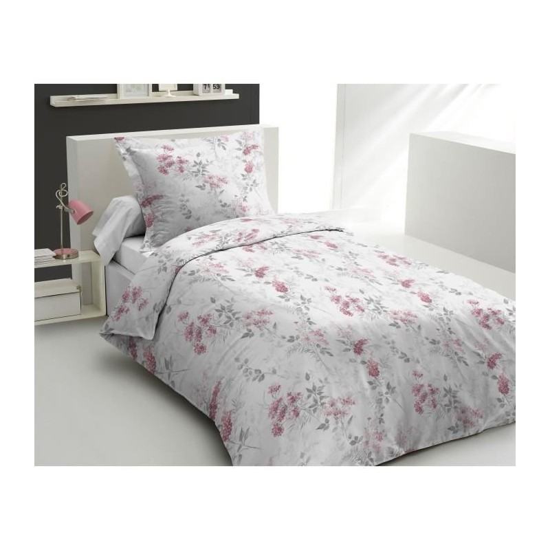 Parure de couette 140x200 cm HOME LINGE PASSION POMPADOUR : Housse de Parure de couette 140x200 cm HOME LINGE PASSION POMPADOUR : Housse de