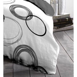 Parure de couette microfibre Audace - 1 housse de couette 240x260 cm +