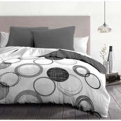 Parure de couette microfibre Audace - 1 housse de couette 240x260 cm +