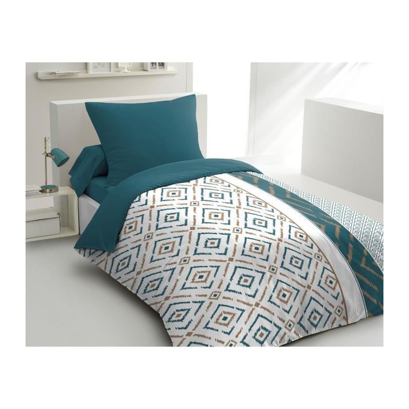 Parure de couette microfibre Ethno - 1 housse de couette 140x200 cm + Parure de couette microfibre Ethno - 1 housse de couette 140x200 cm +