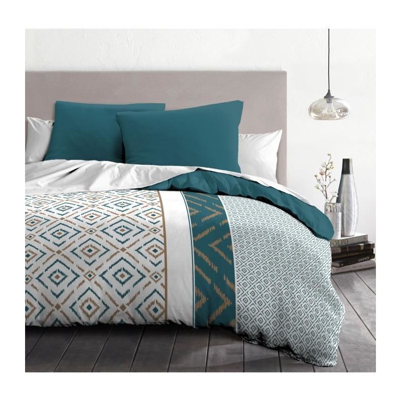 Parure de couette microfibre Ethno - 1 housse de couette 240x260 cm + Parure de couette microfibre Ethno - 1 housse de couette 240x260 cm +