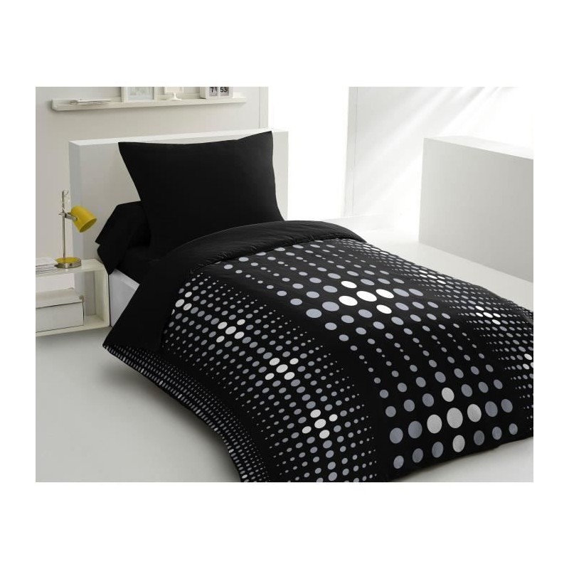 Parure de couette microfibre Steevy - 1 housse de couette 140x200 cm + Parure de couette microfibre Steevy - 1 housse de couette 140x200 cm +