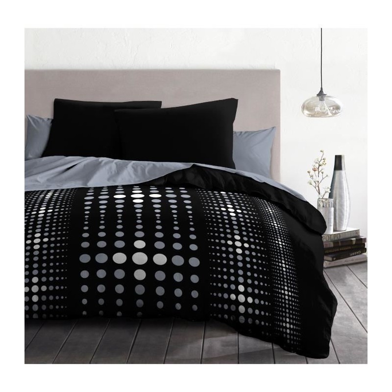 Parure de couette microfibre Steevy - 1 housse de couette 240x260 cm + Parure de couette microfibre Steevy - 1 housse de couette 240x260 cm +