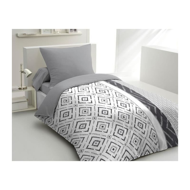 Parure de couette microfibre ETHNO - 1 housse de couette 140 x 200 cm Parure de couette microfibre ETHNO - 1 housse de couette 140 x 200 cm