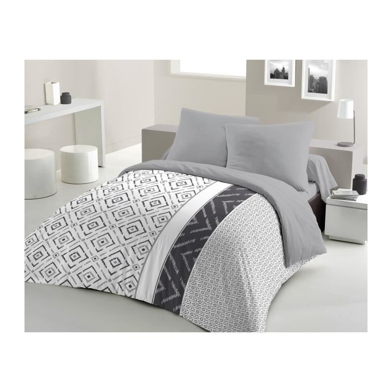 Parure de couette microfibre ETHNO - 1 housse de couette 240 x 260 cm Parure de couette microfibre ETHNO - 1 housse de couette 240 x 260 cm