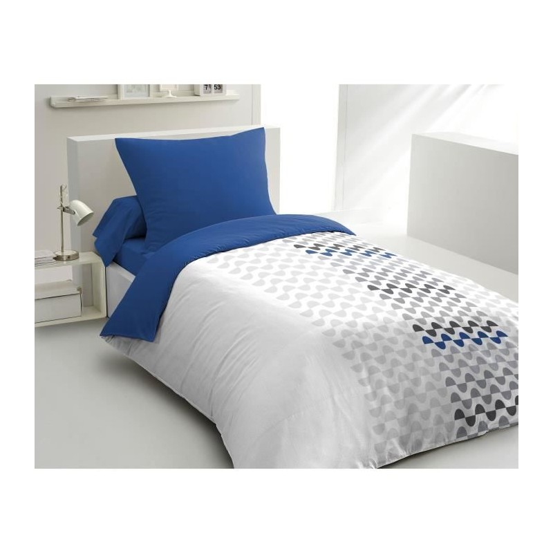 Parure de couette microfibre AMBROISIE - 1 housse de couette 140 x 200 Parure de couette microfibre AMBROISIE - 1 housse de couette 140 x 200