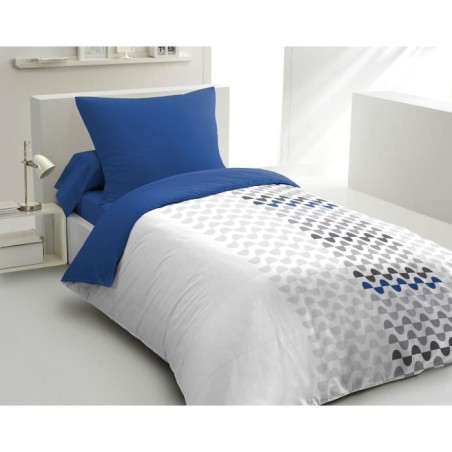 Parure de couette microfibre AMBROISIE - 1 housse de couette 140 x 200