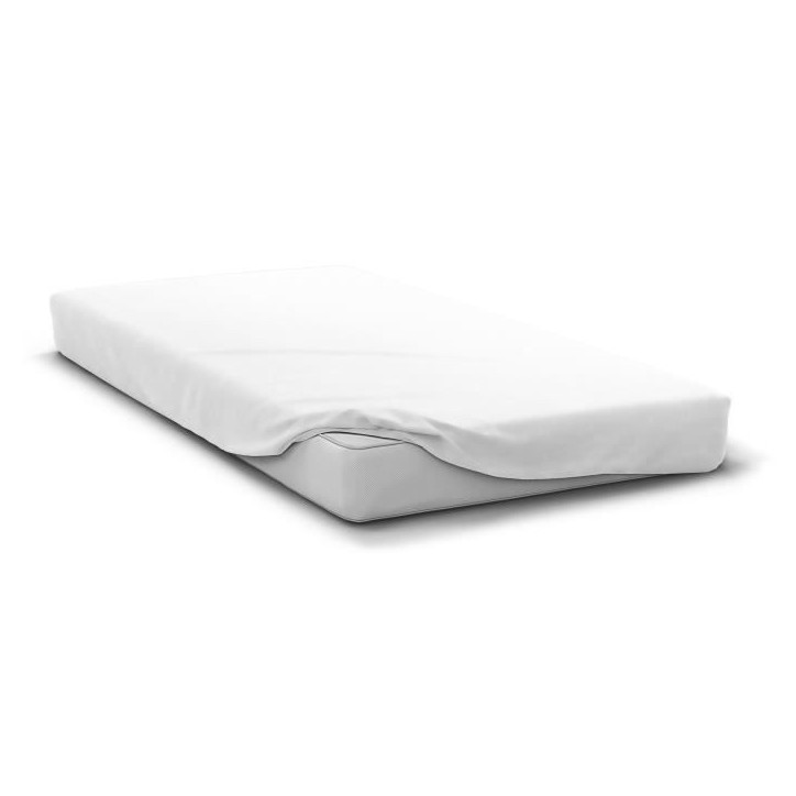 Drap Housse - HOME LINGE PASSION - HP71760 - 90 x 190 cm + 30 cm bonnet - Microfibre - 82 g - BLANC Drap Housse - HOME LINGE PASSION - HP71760 - 90 x 190 cm + 30 cm bonnet - Microfibre - 82 g - BLANC