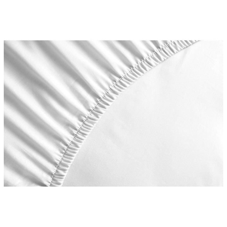 Drap Housse - HOME LINGE PASSION - HP71760 - 90 x 190 cm + 30 cm bonnet - Microfibre - 82 g - BLANC Drap Housse - HOME LINGE PASSION - HP71760 - 90 x 190 cm + 30 cm bonnet - Microfibre - 82 g - BLANC