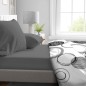 Drap housse - HOME LINGE PASSION - HP71762 - 90 x 190 cm + 30 cm bonnet - Microfibre - 82 g - Gris anthracite Drap housse - HOME LINGE PASSION - HP71762 - 90 x 190 cm + 30 cm bonnet - Microfibre - 82 g - Gris anthracite