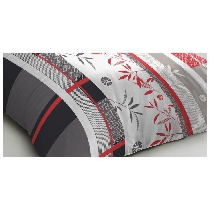 Parure de lit microfibre - HOME LINGE PASSION - SHIZUOKA - Housse 140 x 200 cm + 1 taie d'oreiller 63 x 63 cm - Bleu Parure de lit microfibre - HOME LINGE PASSION - SHIZUOKA - Housse 140 x 200 cm + 1 taie d'oreiller 63 x 63 cm - Bleu