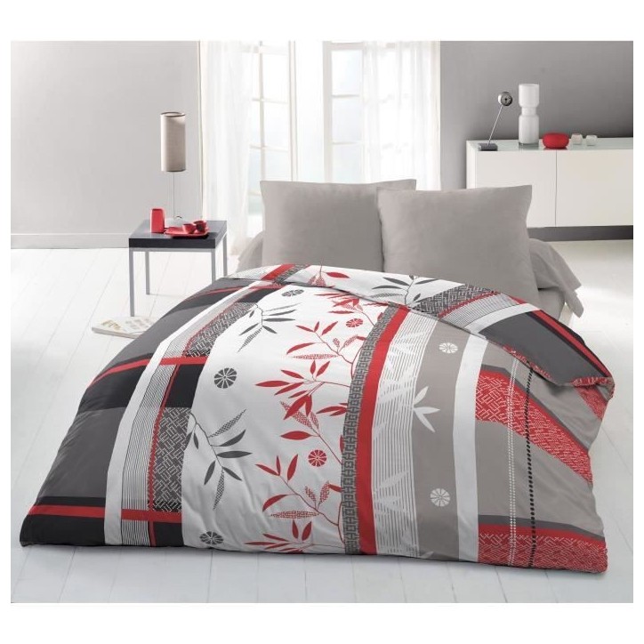Parure de lit microfibre - HOME LINGE PASSION - SHIZUOKA - Housse 240 x 260 cm + 2 taies d'oreiller 63 x 63 cm - Bleu Parure de lit microfibre - HOME LINGE PASSION - SHIZUOKA - Housse 240 x 260 cm + 2 taies d'oreiller 63 x 63 cm - Bleu