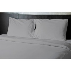 Drap plat - HOME LINGE PASSION - Microfibre 82 g - 240 x 300 cm - Gris