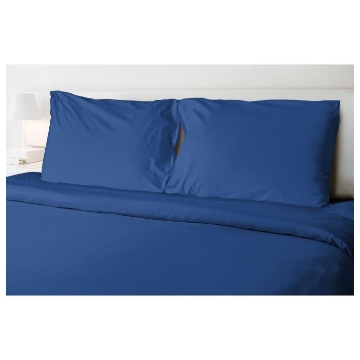 Drap plat - HOME LINGE PASSION - microfibre 82 g - 240 x 300 cm - Bleu Drap plat - HOME LINGE PASSION - microfibre 82 g - 240 x 300 cm - Bleu