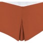 Cache sommier - HOME LINGE PASSION - 160 x 200 cm + 30 cm - Terracotta