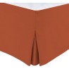 Cache sommier - HOME LINGE PASSION - 160 x 200 cm + 30 cm - Terracotta