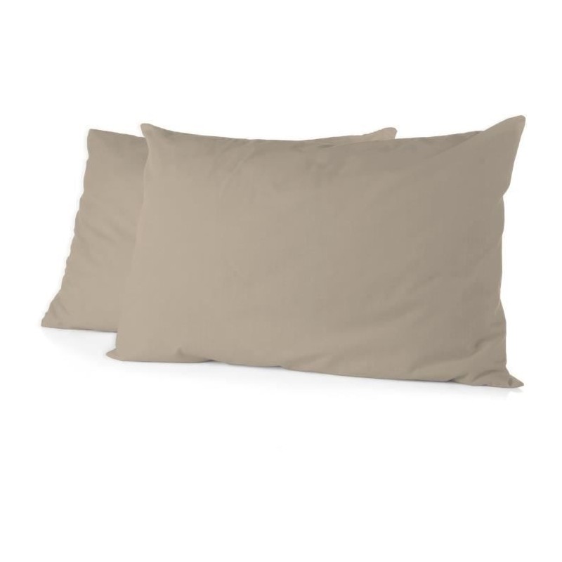 Lot de 2 taies d'oreiller - HOME LINGE PASSION - HP72091 - Microfibre Lot de 2 taies d'oreiller - HOME LINGE PASSION - HP72091 - Microfibre