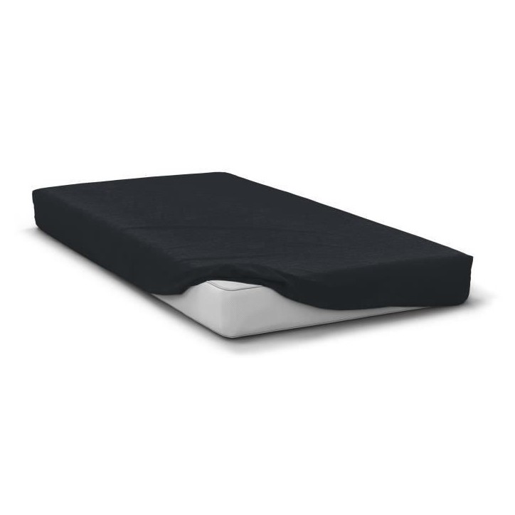 Drap housse - HOME LINGE PASSION - HP72107 - Microfibre 82 g - 140 x 190 cm - Bonnet 30 cm - Noir Drap housse - HOME LINGE PASSION - HP72107 - Microfibre 82 g - 140 x 190 cm - Bonnet 30 cm - Noir