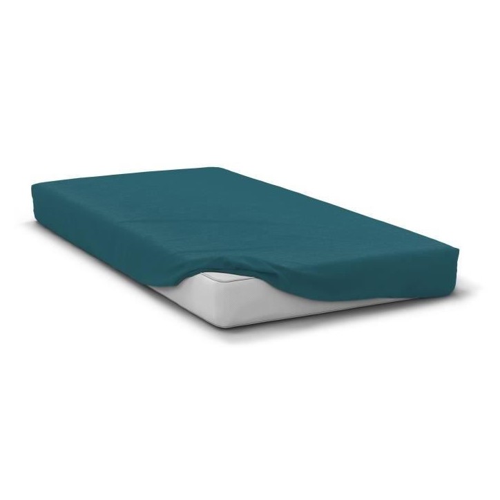 Drap housse - HOME LINGE PASSION - HP72119 - Microfibre 82 g - 140 x 190 cm - Bonnet 30 cm - Bleu canard Drap housse - HOME LINGE PASSION - HP72119 - Microfibre 82 g - 140 x 190 cm - Bonnet 30 cm - Bleu canard