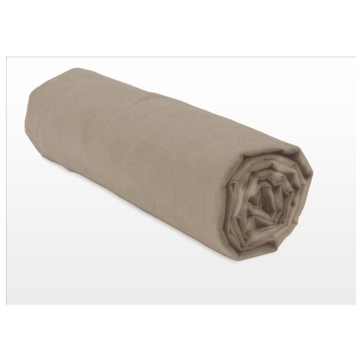 Drap housse - HOME LINGE PASSION - HP72127 - Microfibre 82 g - 140 x 190 cm - Bonnet 30 cm - Beige Drap housse - HOME LINGE PASSION - HP72127 - Microfibre 82 g - 140 x 190 cm - Bonnet 30 cm - Beige