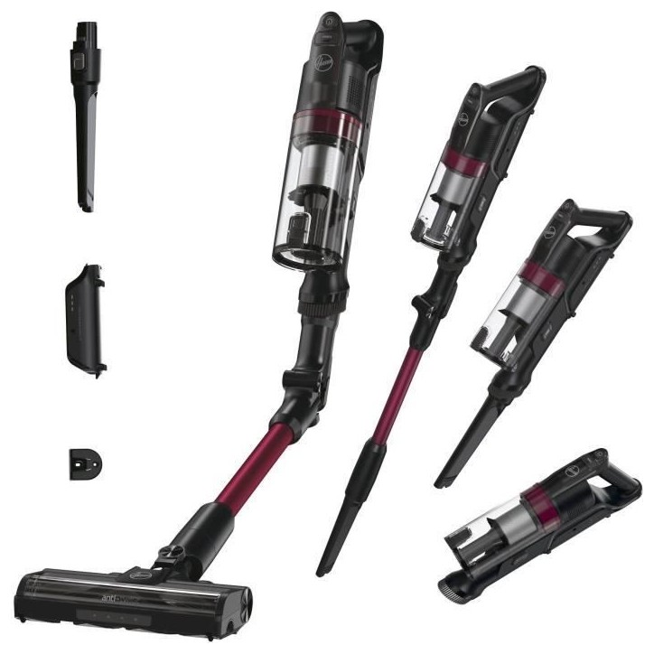 Hoover HF1 Plus Aspirateur Balai sans Fil avec Tube Flexible HF1P10HX - Léger & Puissant avec Turbo Mode - Brosse Anti-Twist LE Hoover HF1 Plus Aspirateur Balai sans Fil avec Tube Flexible HF1P10HX - Léger & Puissant avec Turbo Mode - Brosse Anti-Twist LE