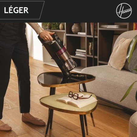 Hoover HF1 Plus Aspirateur Balai sans Fil avec Tube Flexible HF1P10HX - Léger & Puissant avec Turbo Mode - Brosse Anti-Twist LE