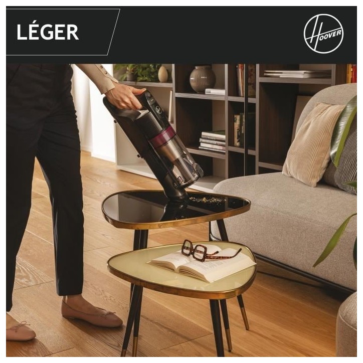 Hoover HF1 Plus Aspirateur Balai sans Fil avec Tube Flexible HF1P10HX - Léger & Puissant avec Turbo Mode - Brosse Anti-Twist LE Hoover HF1 Plus Aspirateur Balai sans Fil avec Tube Flexible HF1P10HX - Léger & Puissant avec Turbo Mode - Brosse Anti-Twist LE