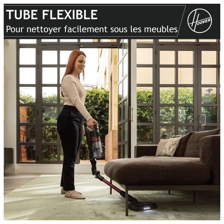 Hoover HF1 Plus Aspirateur Balai sans Fil avec Tube Flexible HF1P10HX - Léger & Puissant avec Turbo Mode - Brosse Anti-Twist LE Hoover HF1 Plus Aspirateur Balai sans Fil avec Tube Flexible HF1P10HX - Léger & Puissant avec Turbo Mode - Brosse Anti-Twist LE