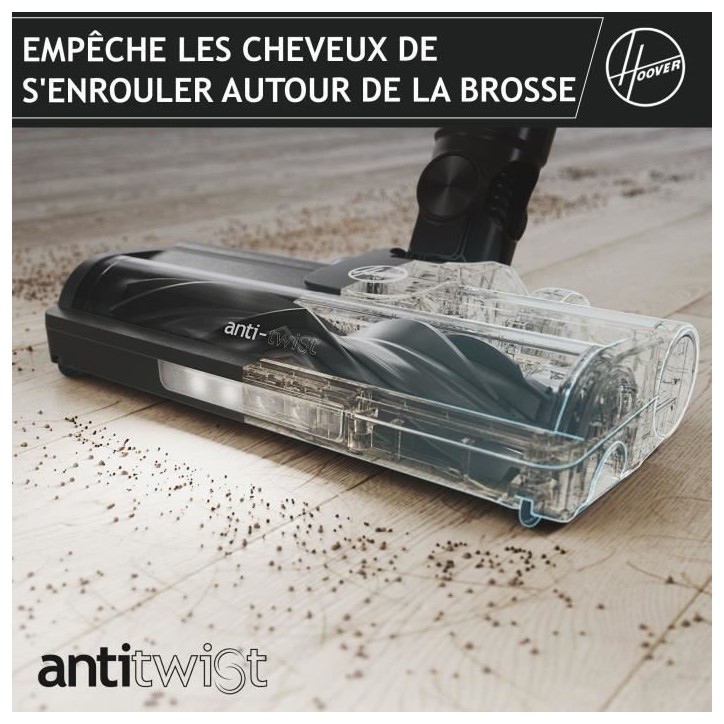 Hoover HF1 Plus Aspirateur Balai sans Fil avec Tube Flexible HF1P10HX - Léger & Puissant avec Turbo Mode - Brosse Anti-Twist LE Hoover HF1 Plus Aspirateur Balai sans Fil avec Tube Flexible HF1P10HX - Léger & Puissant avec Turbo Mode - Brosse Anti-Twist LE