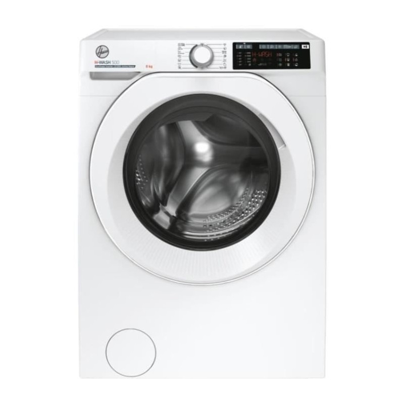 Lave-linge hublot HOOVER H-WASH 500 HW 28AM/1-S - 8 kg - Induction - 1 Lave-linge hublot HOOVER H-WASH 500 HW 28AM/1-S - 8 kg - Induction - 1