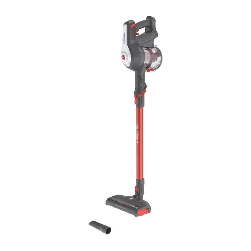Aspirateur Balai - HOOVER HF122AH - 22 V - 40 min - 0,9 L - Rouge / Gr Aspirateur Balai - HOOVER HF122AH - 22 V - 40 min - 0,9 L - Rouge / Gr