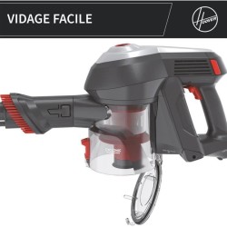 Aspirateur Balai - HOOVER HF122AH - 22 V - 40 min - 0,9 L - Rouge / Gr