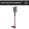 Aspirateur Balai - HOOVER HF122AH - 22 V - 40 min - 0,9 L - Rouge / Gr