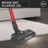 Aspirateur Balai - HOOVER HF122AH - 22 V - 40 min - 0,9 L - Rouge / Gr