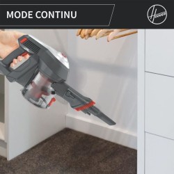 Aspirateur Balai - HOOVER HF122AH - 22 V - 40 min - 0,9 L - Rouge / Gr