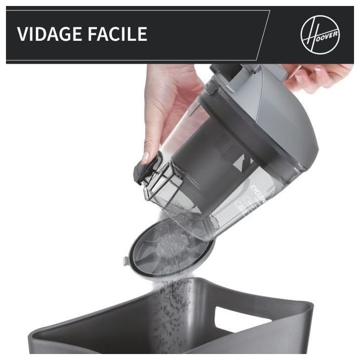 Aspirateur Traineau Sans Sac - HOOVER - HP320PET - 850 W - 2 L - 75 dBA - Spécial animaux Aspirateur Traineau Sans Sac - HOOVER - HP320PET - 850 W - 2 L - 75 dBA - Spécial animaux