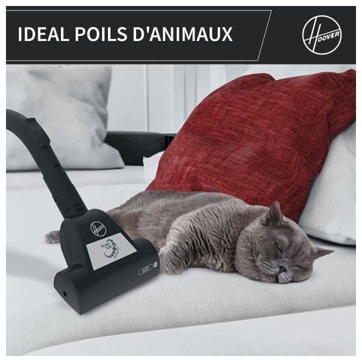 Aspirateur Traineau Sans Sac - HOOVER - HP320PET - 850 W - 2 L - 75 dBA - Spécial animaux Aspirateur Traineau Sans Sac - HOOVER - HP320PET - 850 W - 2 L - 75 dBA - Spécial animaux