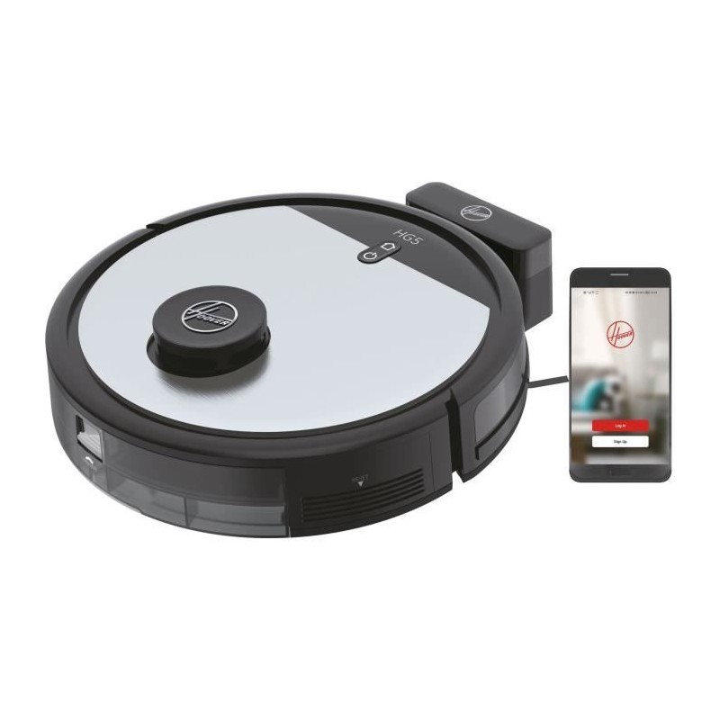 Hoover HG510D Aspirateur Robot Dry - WIFI - Navigation Laser - Brosse Hoover HG510D Aspirateur Robot Dry - WIFI - Navigation Laser - Brosse