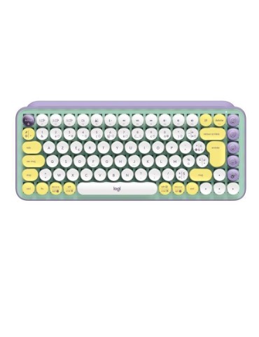 Clavier Sans Fil Logitech POP Keys Mécanique avec Touches Emoji Personnalisables, Bluetooth ou USB, Design Compact Durable - Me