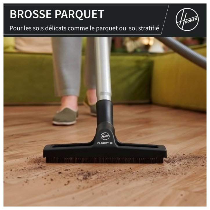 Aspirateur traineau sans sac - HOOVER - HP110HM - 700 W - 78 dBA - 2 L - Bleu Aspirateur traineau sans sac - HOOVER - HP110HM - 700 W - 78 dBA - 2 L - Bleu