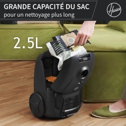 HOOVER HE1 - Aspirateur Traineau avec sac Compact et Puissant - Grande
