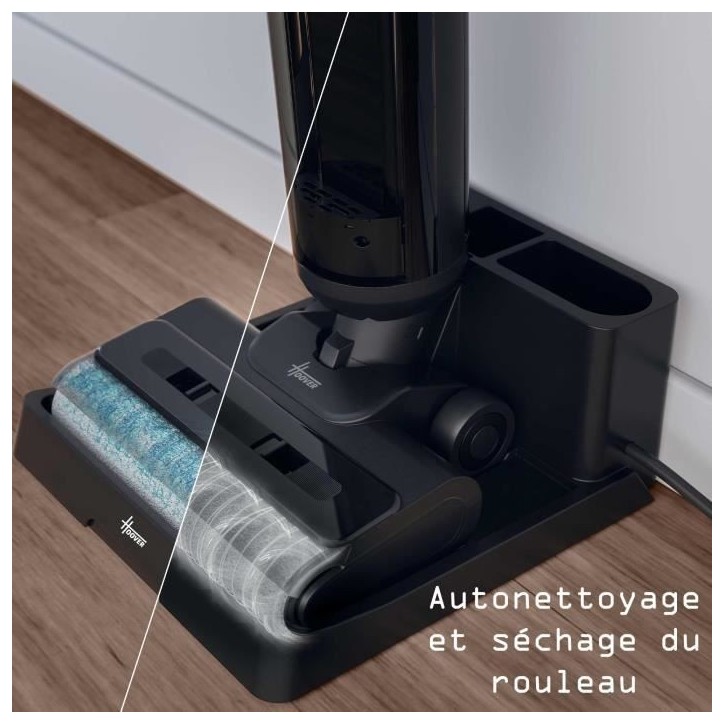 HOOVER HW300 - Aspirateur Laveur de Sols - 16 000Pa - Autonomie 40min - Tech.Anti-Twist Anti-emmelement - Auto-Nettoyage HOOVER HW300 - Aspirateur Laveur de Sols - 16 000Pa - Autonomie 40min - Tech.Anti-Twist Anti-emmelement - Auto-Nettoyage